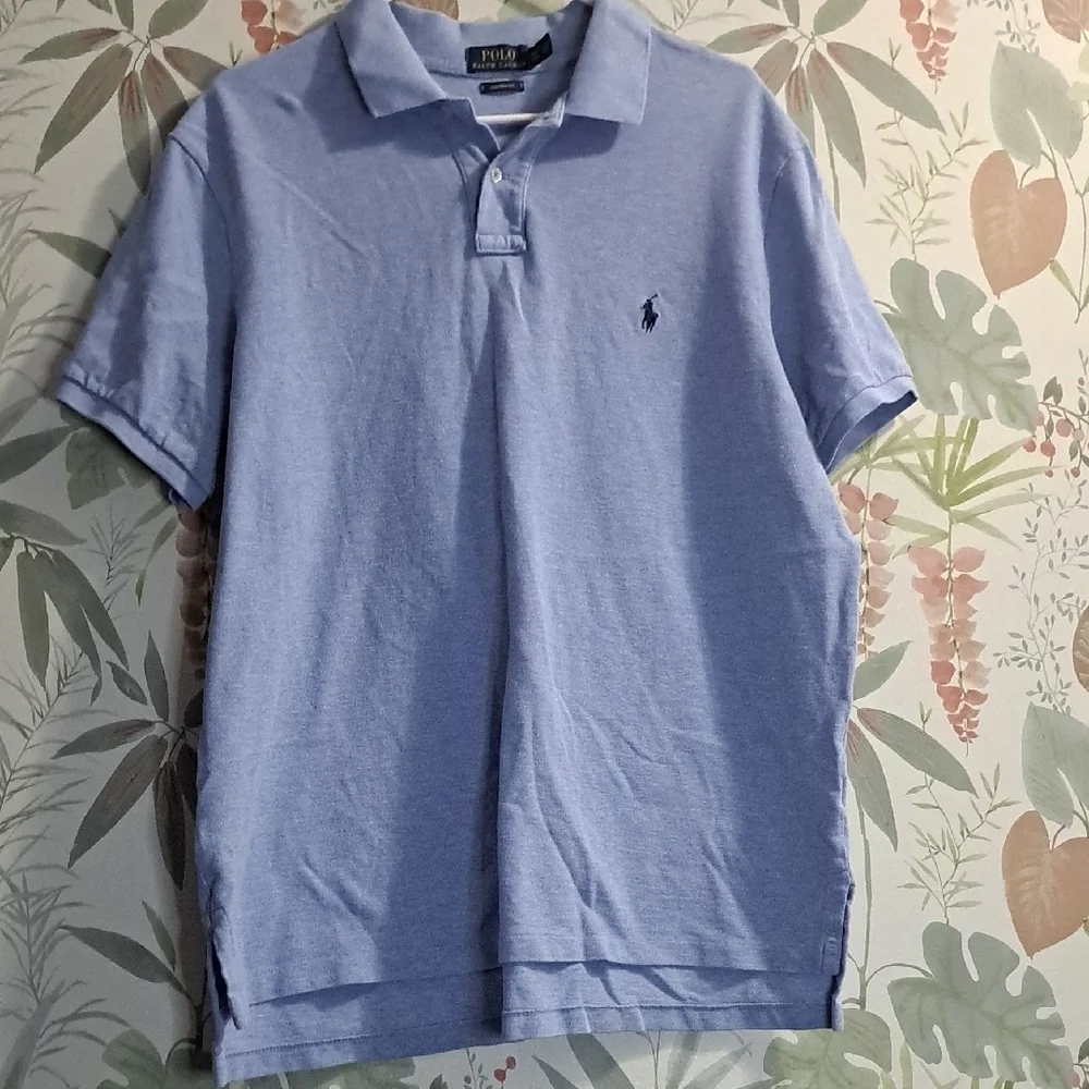 Polo Ralph Lauren Sky Blue Custom Fit Polo XXL 100% Cotton
